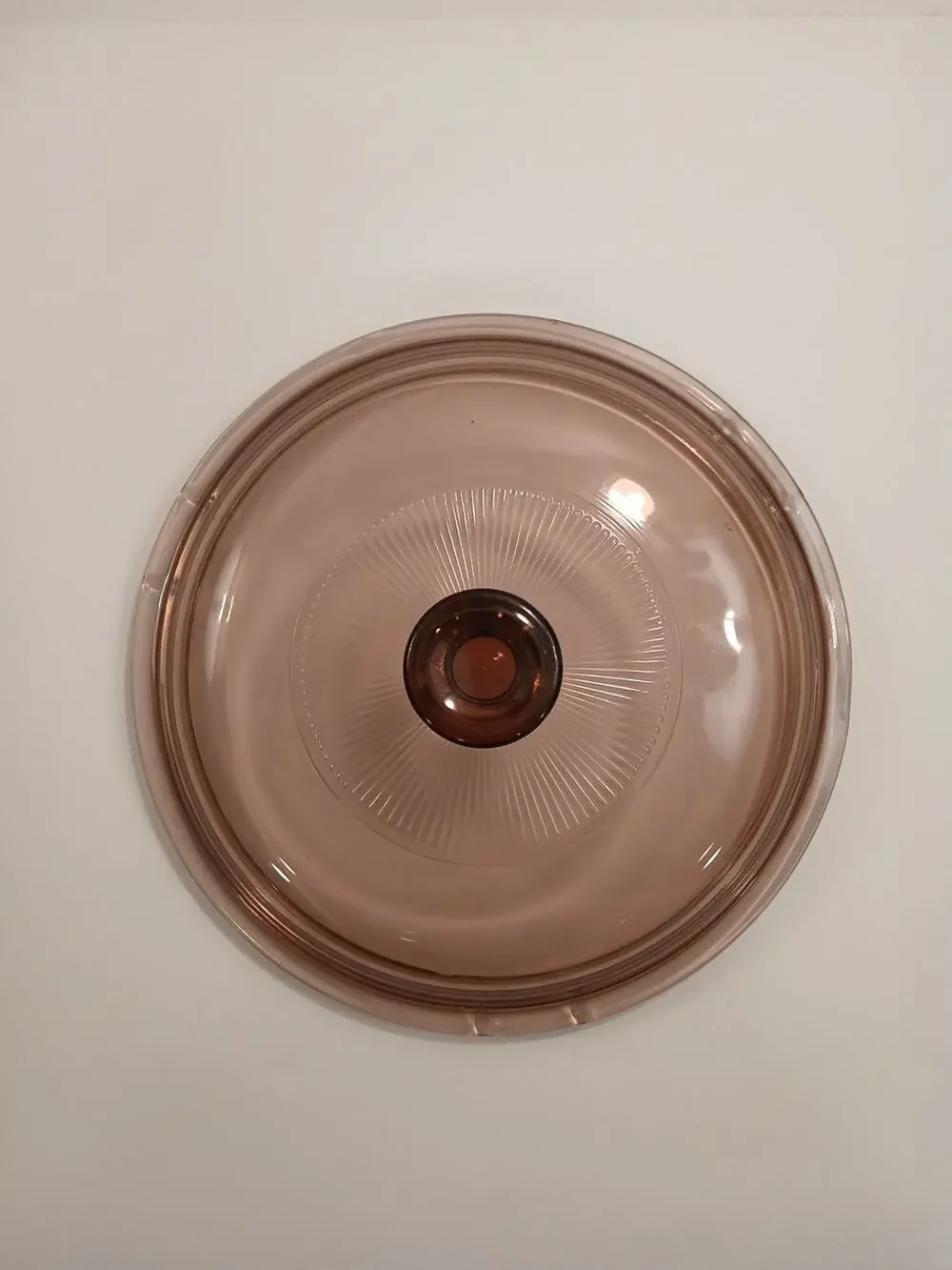 Pyrex Visionware 5 V 1.5 C Pink|Cranberry Colored Replacement Lid